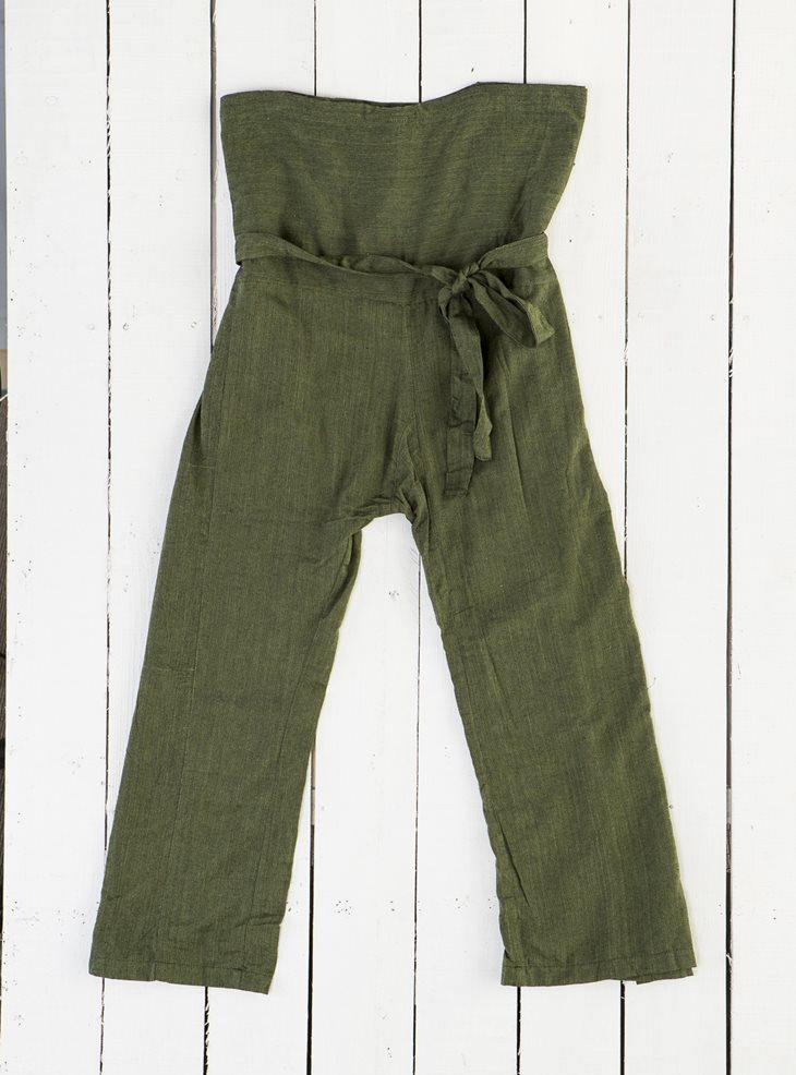 greenfishermantrousersinbag_4841zoom • Hippy Clothing by HIPPY BUDDY