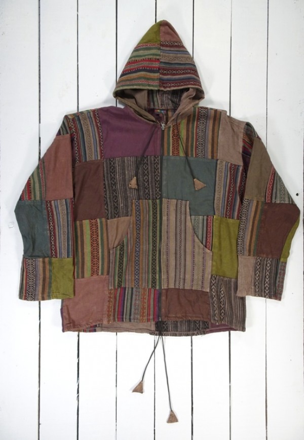 Patchwork Zip Jacket - 100% Cotton