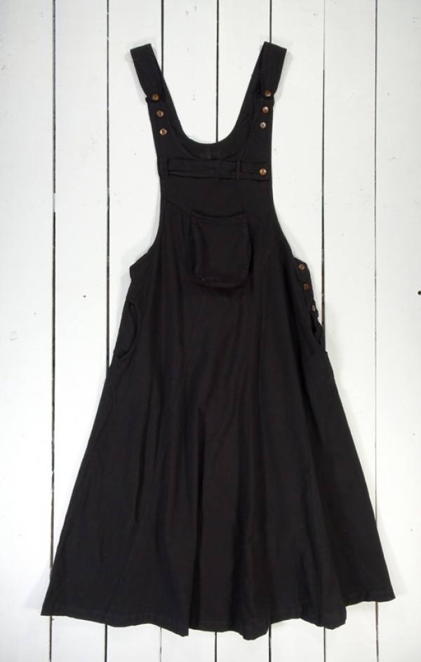 Midi Dungaree Dress - 100% Cotton