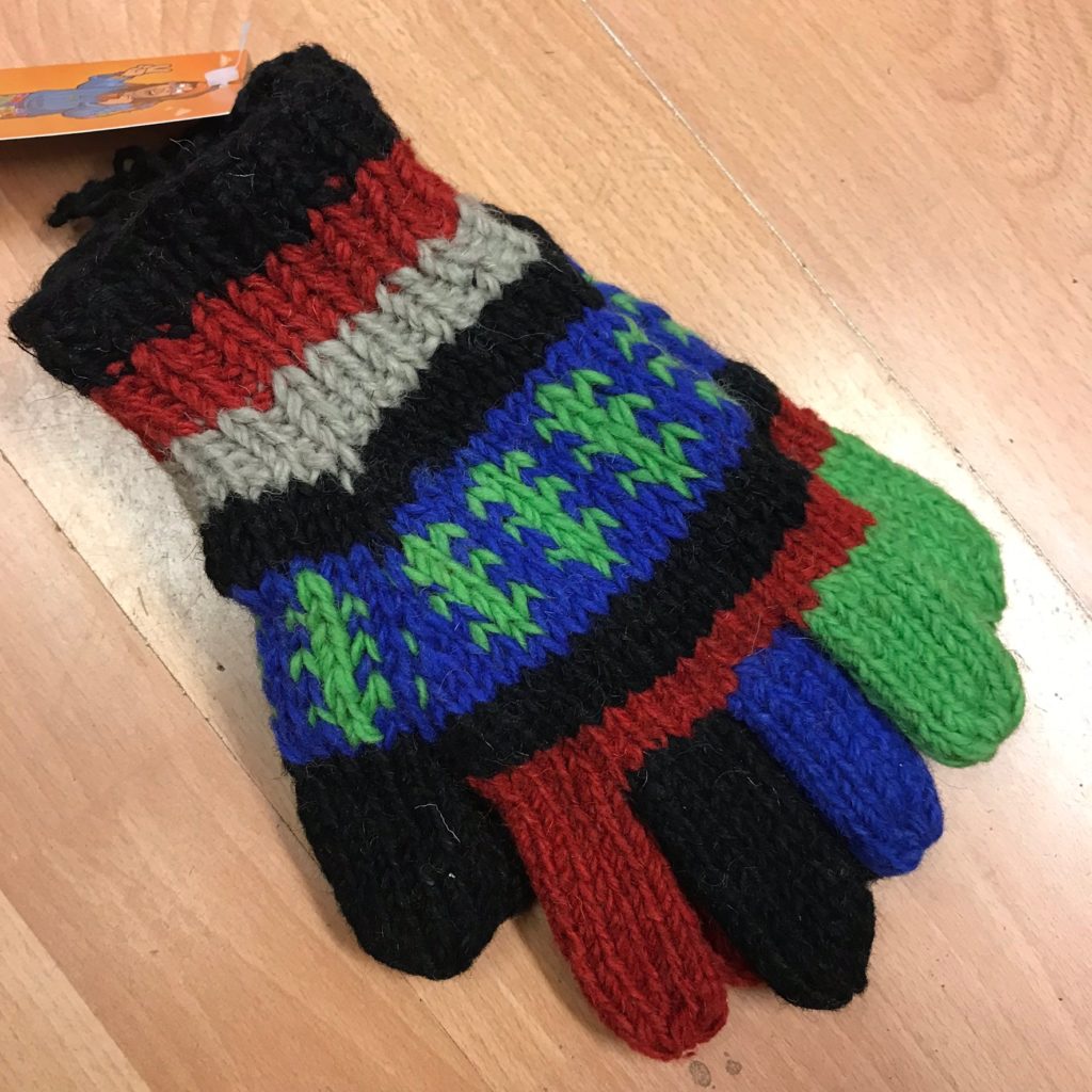 Full Finger Assorted Multi Knit Gloves by Little Kathmandu