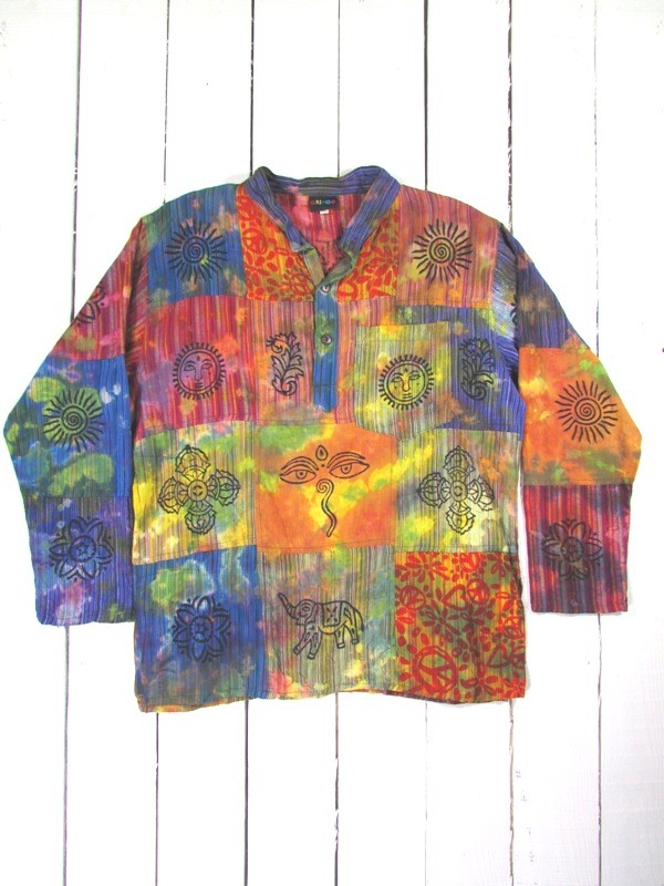 Tie Dye Patchwork Shirt by Gringo