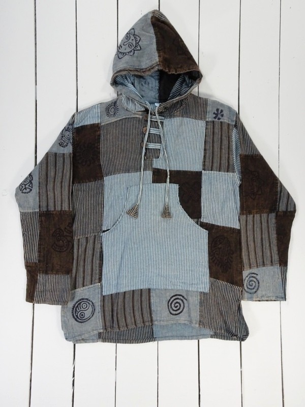 Patchwork Hooded Top by Gringo