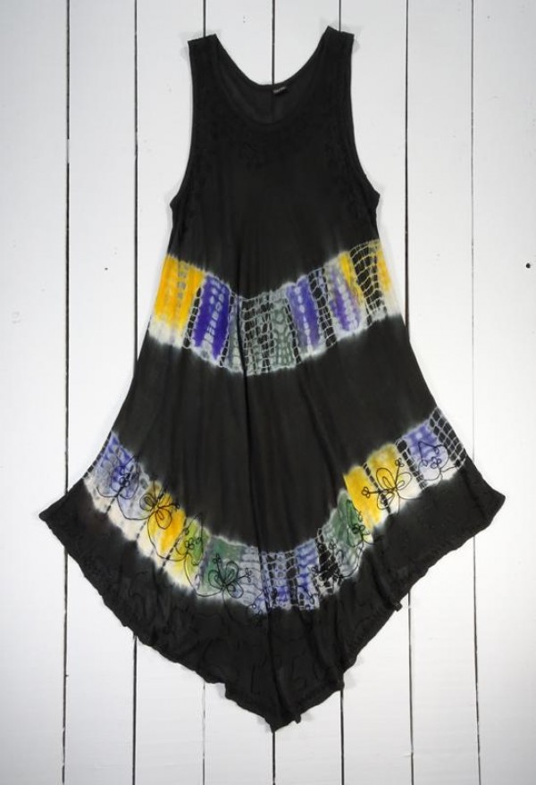 Tie Dye Viscose sleeveless dress by Gringo