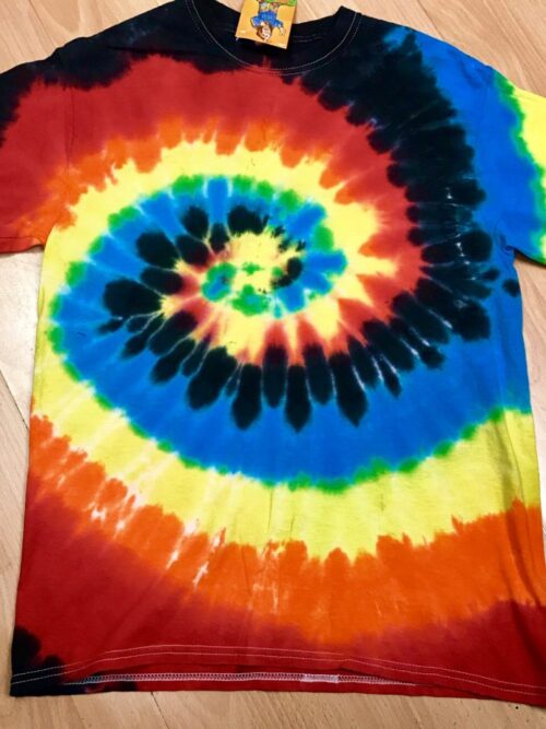 Rainbow Tie Dye Tee Shirt by Hippy Buddy