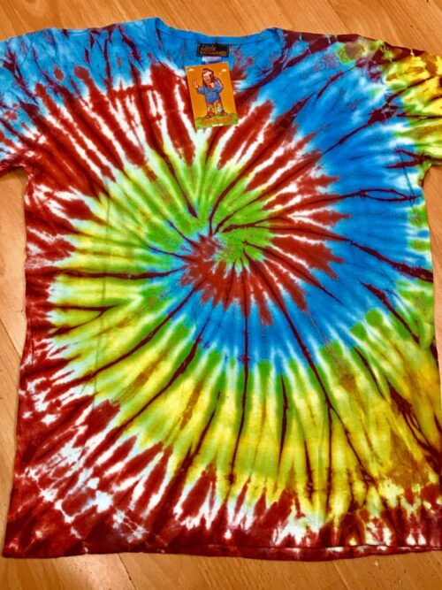 Tie Dye Rainbow Swirl Tee Shirt by Little Kathmandu
