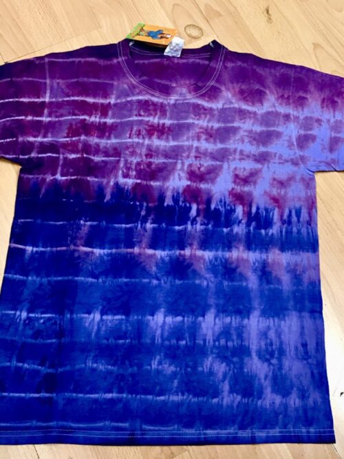Purple-Blue Tie Dye Tee Shirt by Hippy Buddy