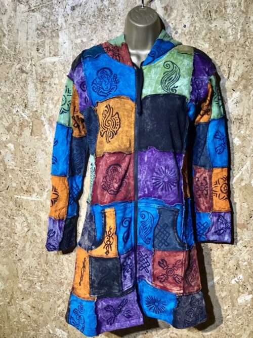 Fleece Lined Patchwork Coat by Little Kathmandu