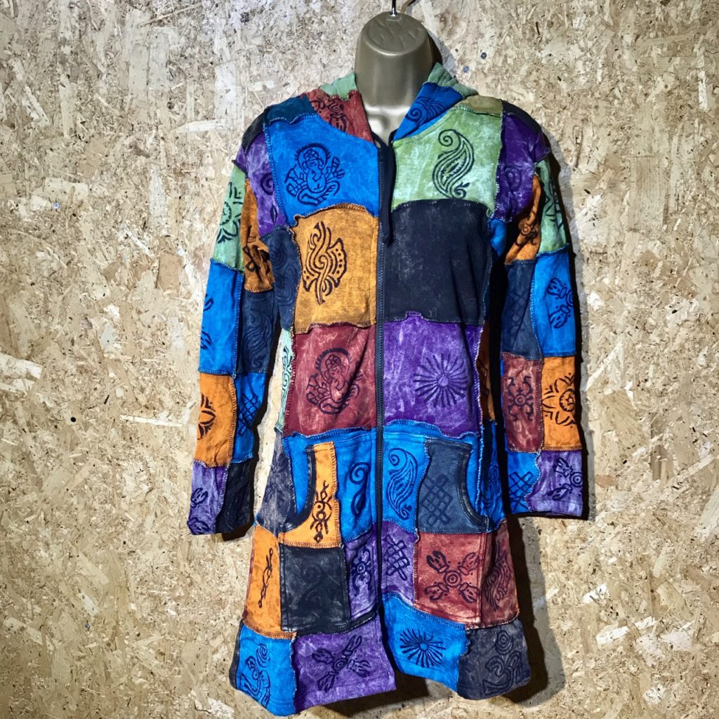 Little Kathmandu Gheri Cotton Fleece Lined Funky Hippie Jacket