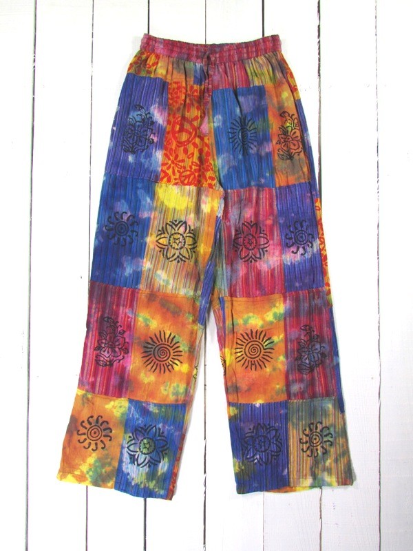 Tie Dye Patchwork Pants