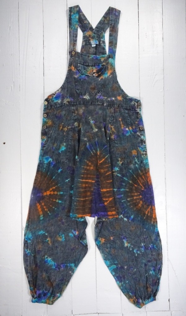 Tie Dye Harem Dungarees