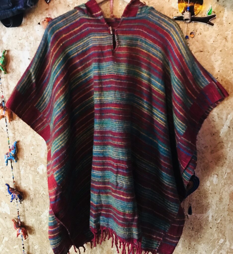 Cashmelon Round Hooded Poncho by Hippy Buddy