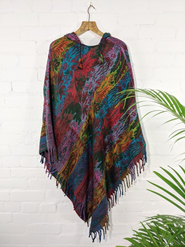 V Shaped Hooded Poncho • Hippy Clothing by HIPPY BUDDY