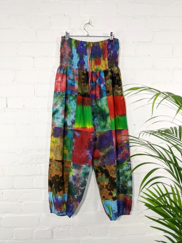 Patchwork Tie Dye Harems