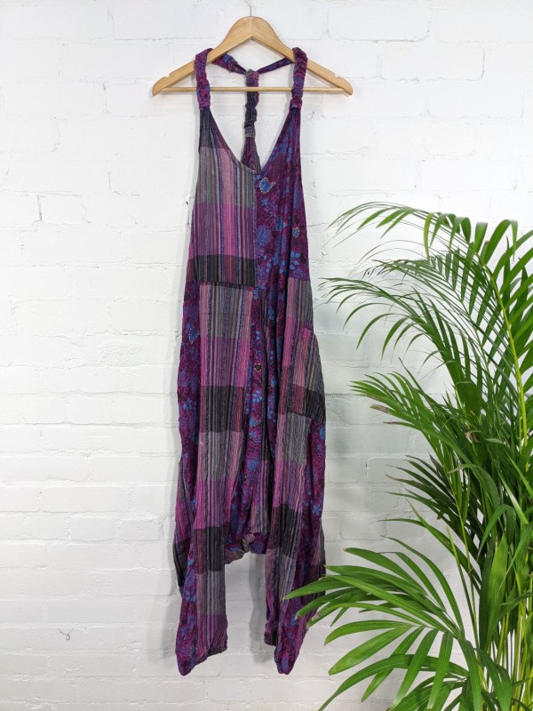 Purple patchwork Jumpsuit