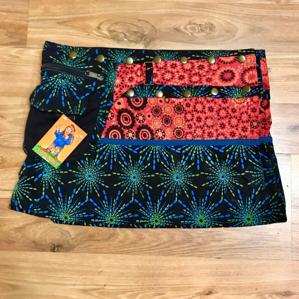 Nepalese Patchwork Assorted Wrap Short Skirt