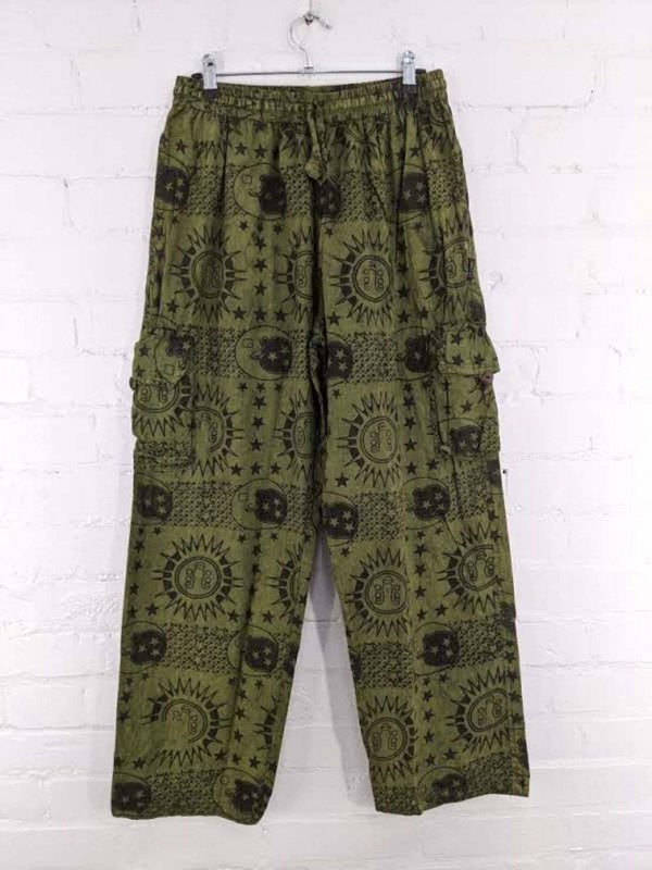 Screen Print Cargo Pants