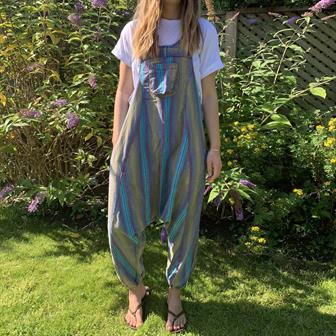 Nepalese Cotton Harem Dungarees • Hippy 