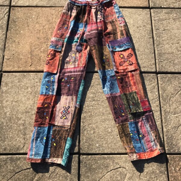Fairtrade Multi Coloured Patchwork Hippie Trousers Pants  Hippie outfits  Fashion Clothes