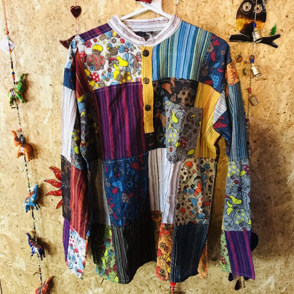 Nepalese Cotton Patchwork Shirt by Gringo
