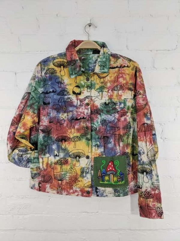 Cotton Mushroom 🍄 Print Jacket by Gringo