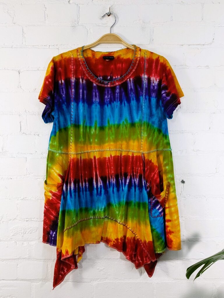 Cotton Sinka Tie Dye Tunic-Dress by Gringo