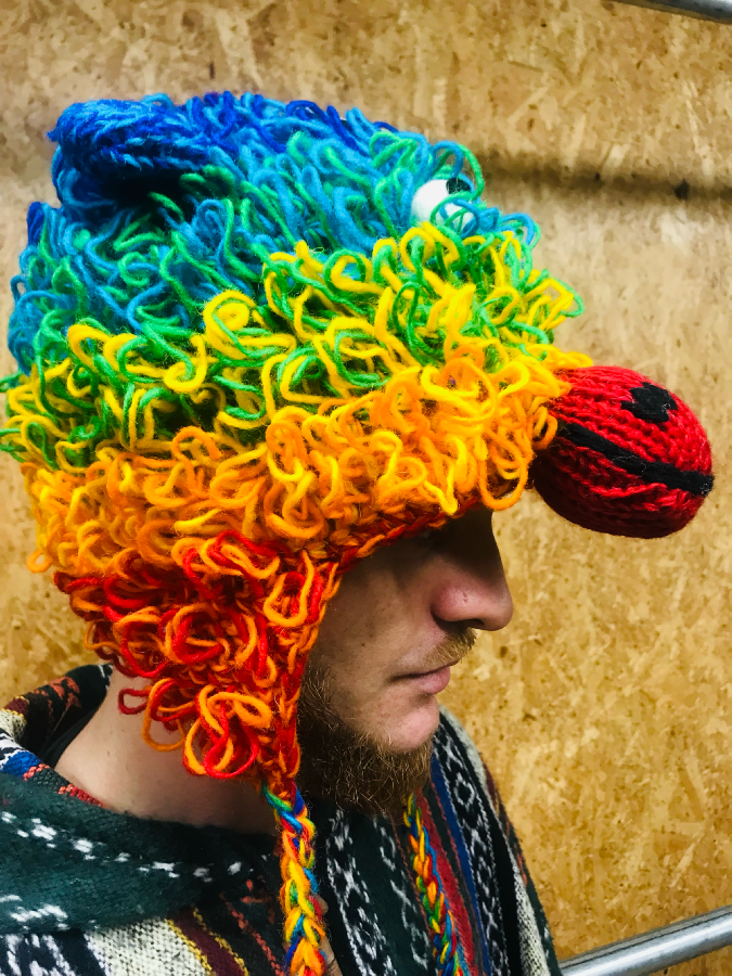 100% Wool Crazy Animal Hat