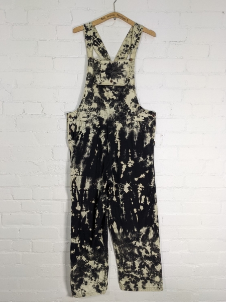 Cotton Tie Dye Straight Leg Dungarees by Gringo