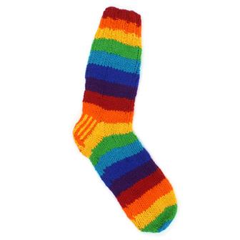 100% Wool Rainbow 🌈 Stripe Socks
