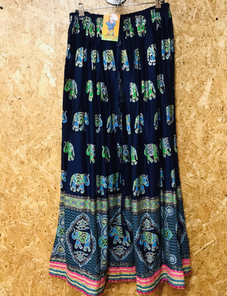 Indian Cotton Sari Edge Long Skirt by Hippy Buddy