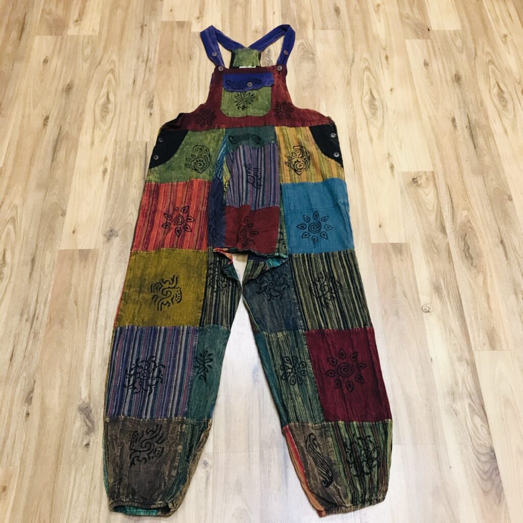Nepalese Cotton Patchwork Harem Dungarees