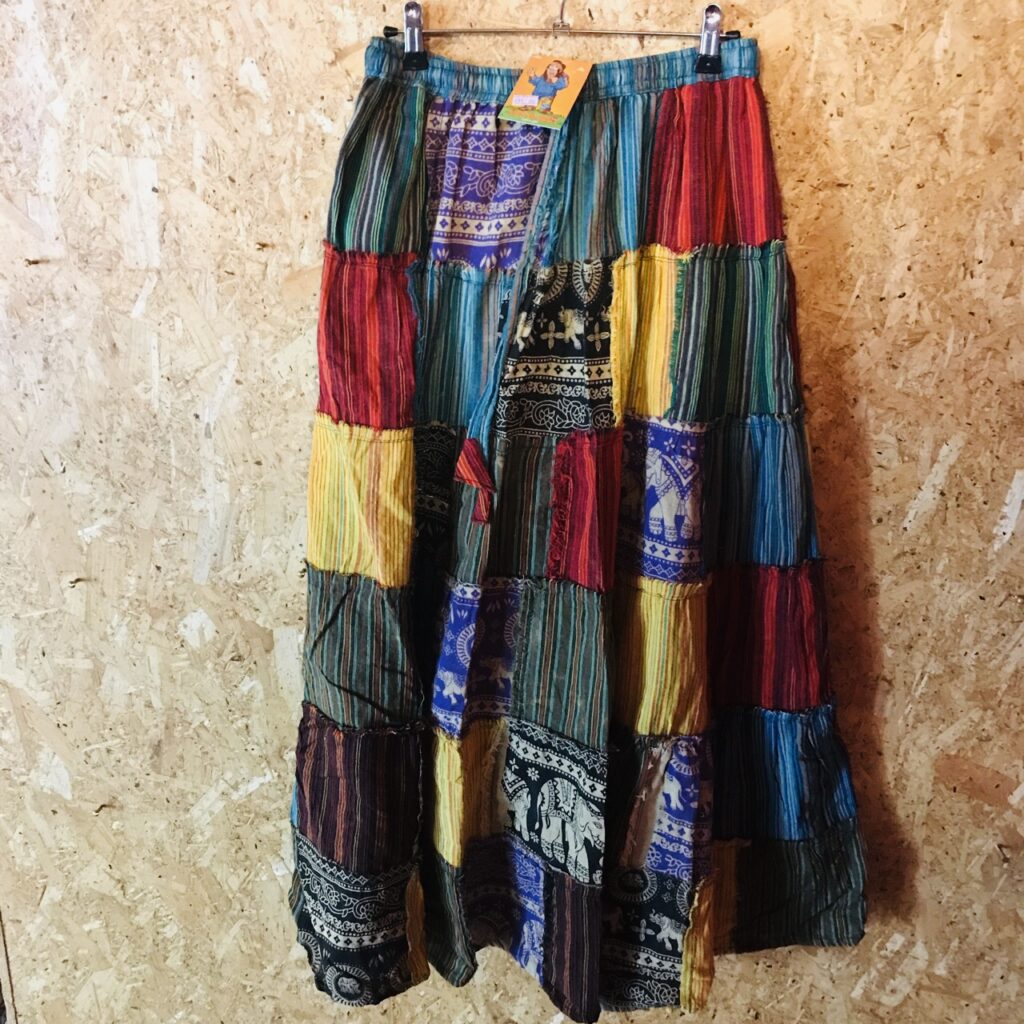 Nepalese Bright Patchwork Long Skirt