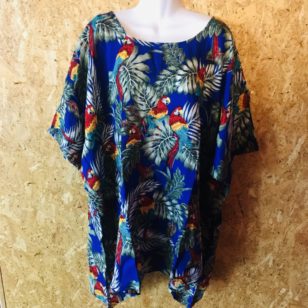 Rayon Parrot Print Kaftan