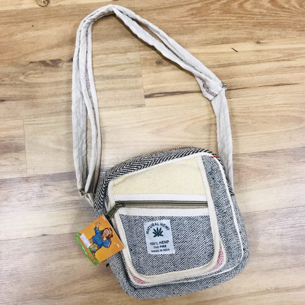 Assorted Hemp Small Shoulder Bag by Hippy Buddy