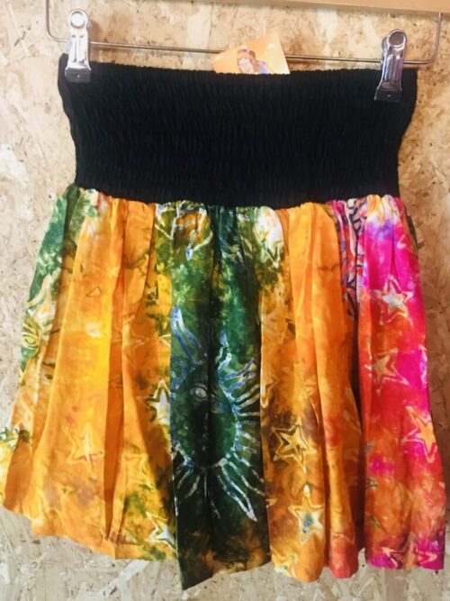 Tie Dye- Celestial Print Short Skirt