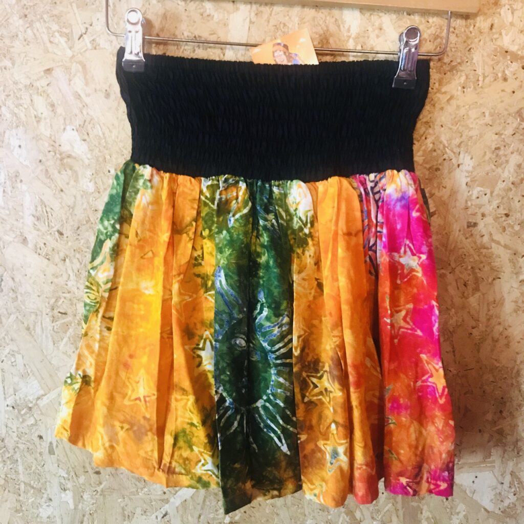 Tie Dye- Celestial Print Short Skirt