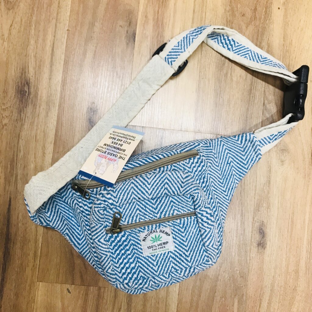 Assorted Nepalese Hemp Bumbag by Hippy Buddy