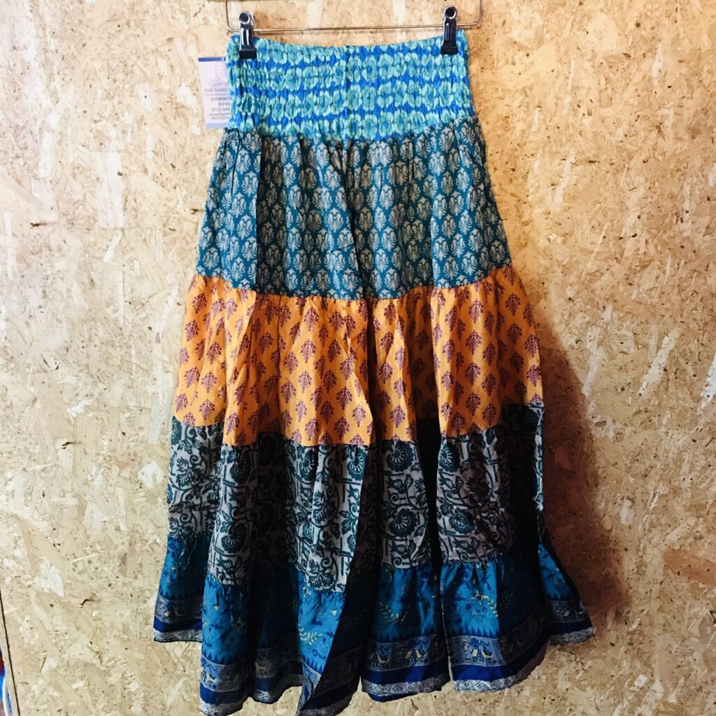 Assorted Sari Tiered Skirts by Hippy Buddy