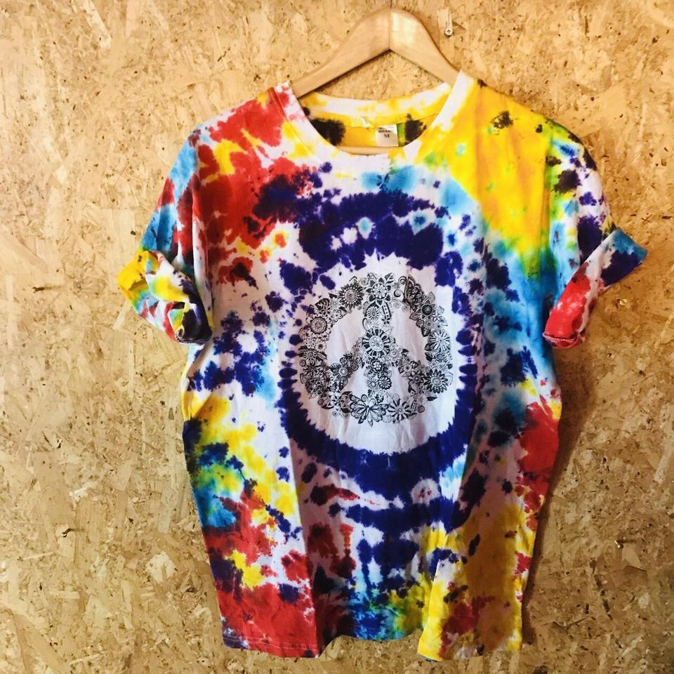 Tie Dye Tee with Peace ☮️ Sign