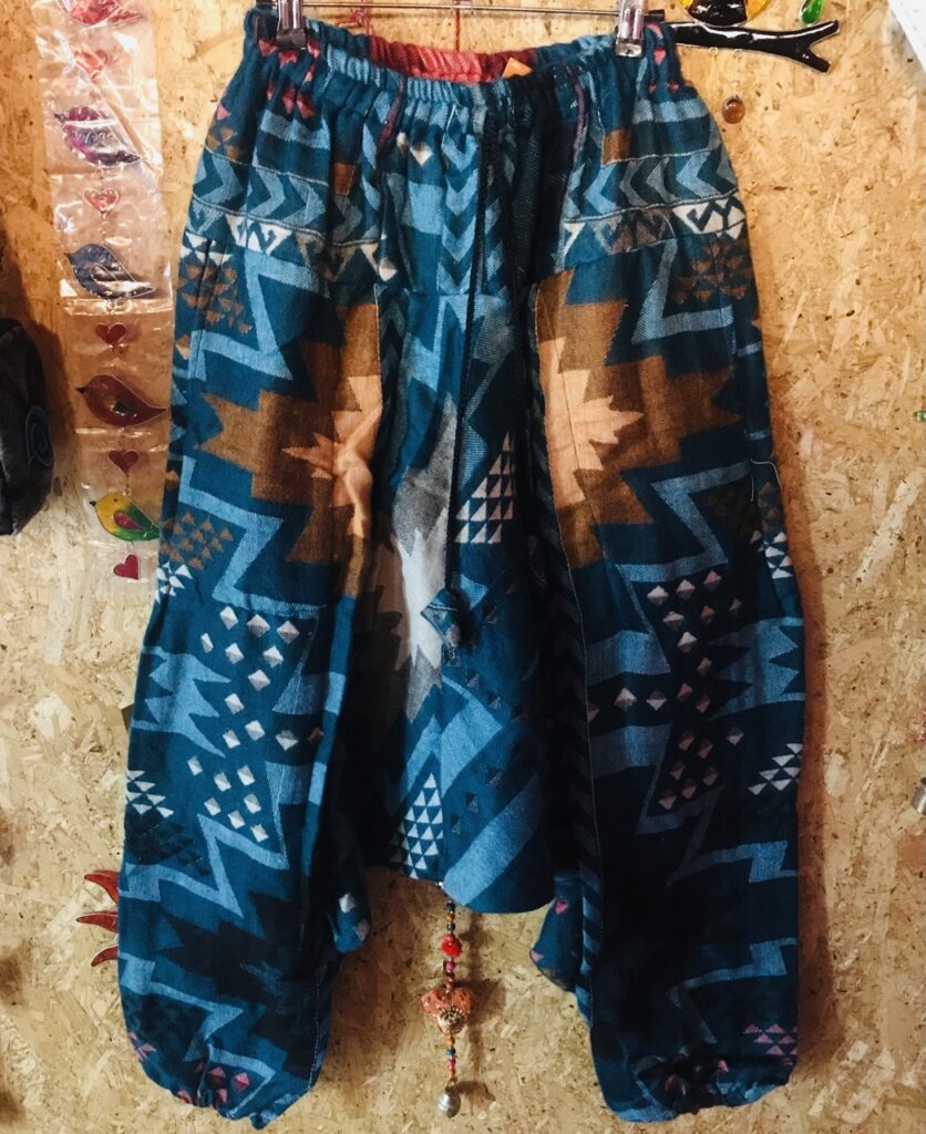 Cashmelon Aztec Weave Harem Style Pants by Hippy Buddy