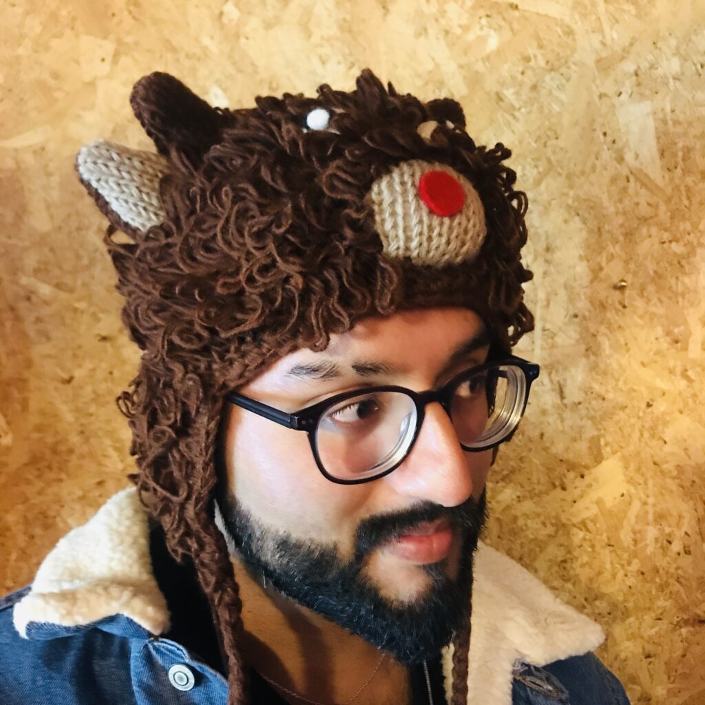 100% Wool Brown Bear Hat