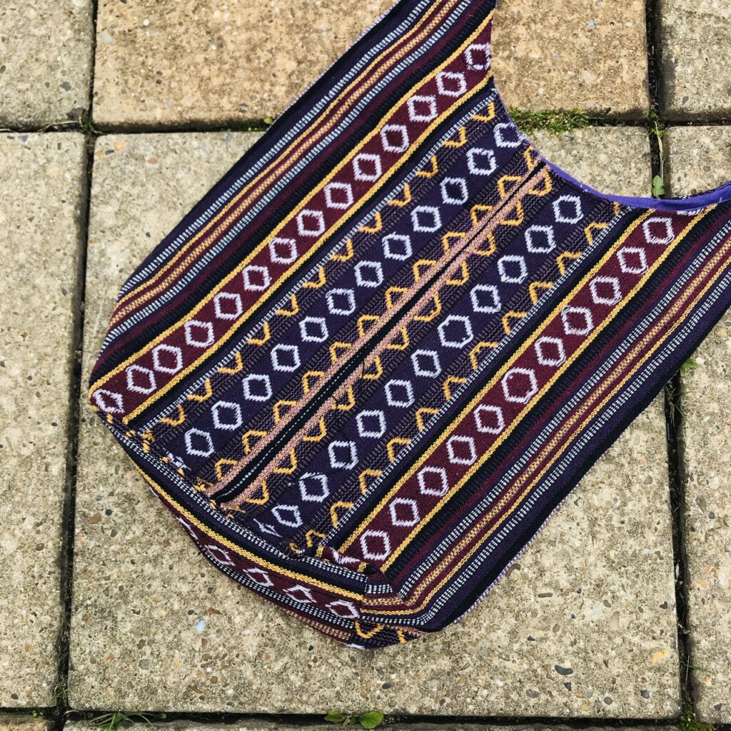 Assorted Cotton Gheri Stripe Shoulder Bag by Hippy Buddy image 12