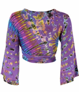 Viscose Tie Dye Wrap Top by Namaste image 2