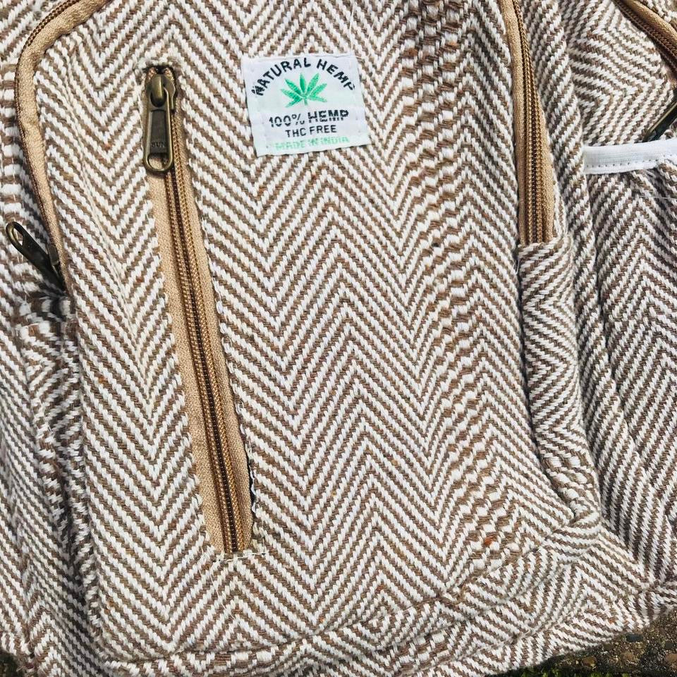 Natural Hemp Backpack image 1