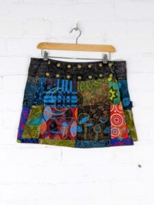 Cotton Wrap Short Skirt With Mushroom 🍄 Embroidery by Gringo image 0