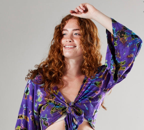 Viscose Tie Dye Wrap Top by Namaste