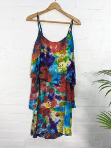 Tie Dye 2 Layer Strappy Dress image 1