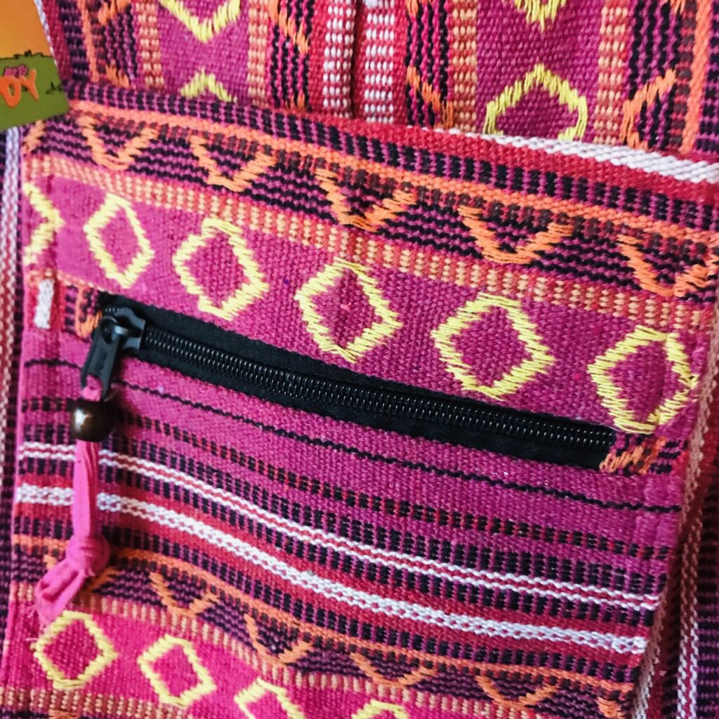 Assorted Cotton Gheri Stripe Shoulder Bag by Hippy Buddy image 5