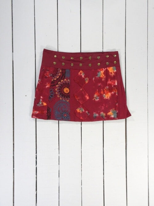 Tie dye short wrap skirt by Gringo image 0