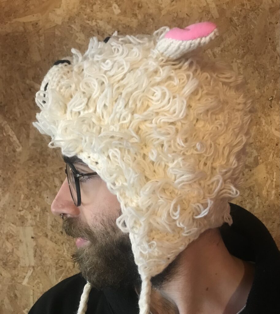 100% Wool Sheep Hat image 3