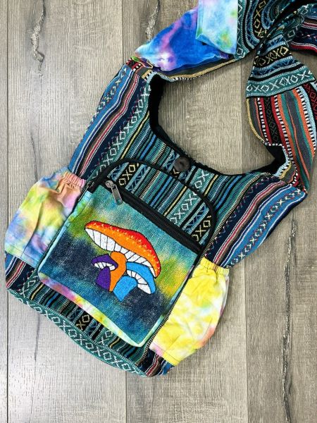 Cotton Shoulder Bag with Mushroom 🍄 Detailing by Gringo image 2